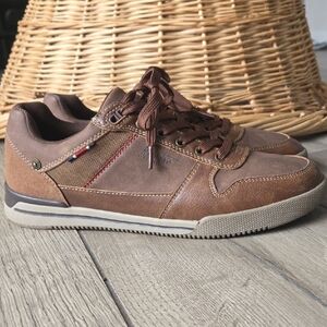 Men's Brown Casual Lace-Up Sneakers